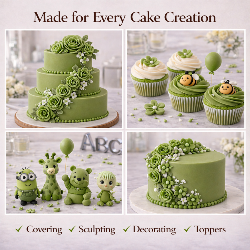 Mint Green | Edible Natural Fondant (4 x 250g)