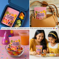 Mixed Meledy Gummies | Pack of Blueberry, Banana, Mango, Blackberry, Peach, Cranberry  Gummies | 300g