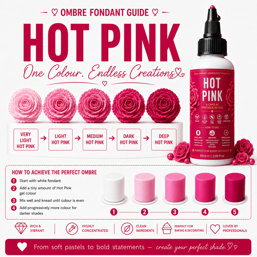 Hot Pink | Edible Gel Color 60ml