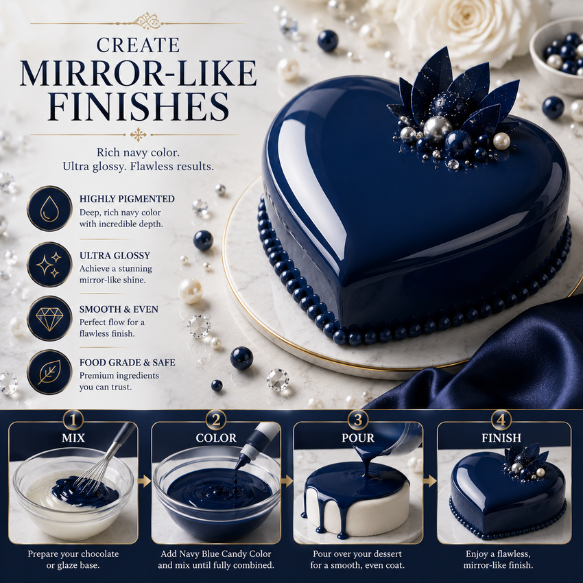 Navy | Edible Candy Color 60ml