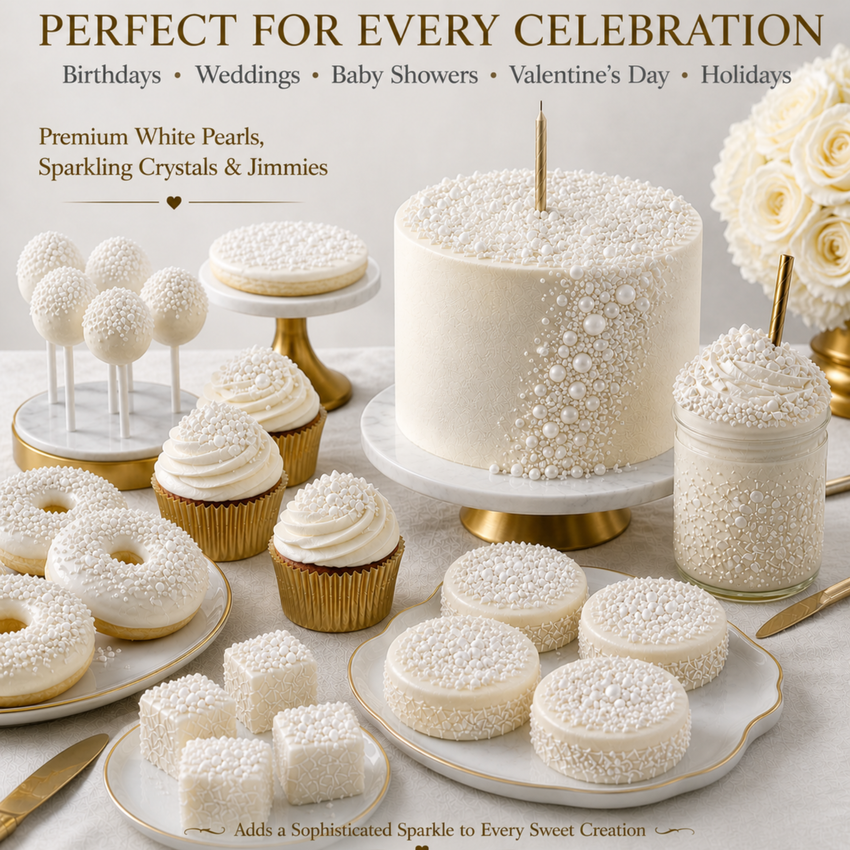 White | Sprinkles Bottle for Decoration Bottle 120 g