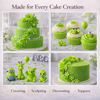 Spring Green | Edible Natural Fondant (4 x 250g)