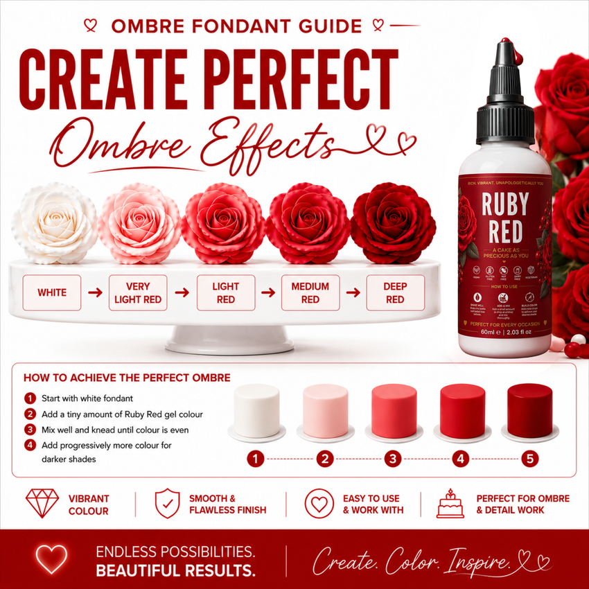 Ruby Red | Edible Gel Color 60ml
