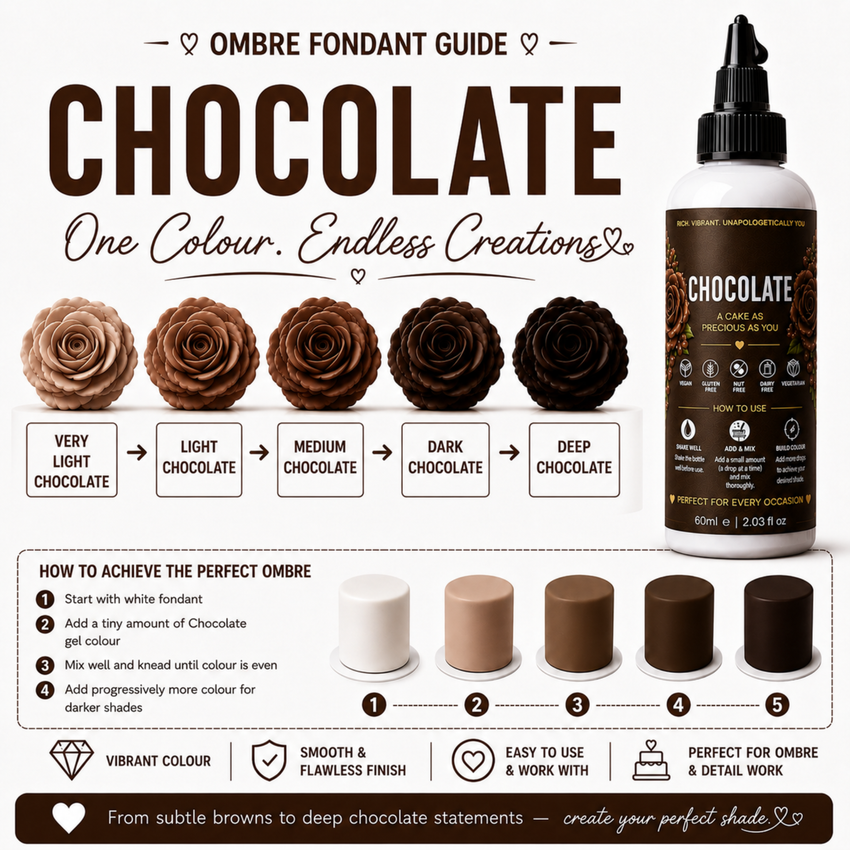 Chocolate | Edible Gel Color 60ml