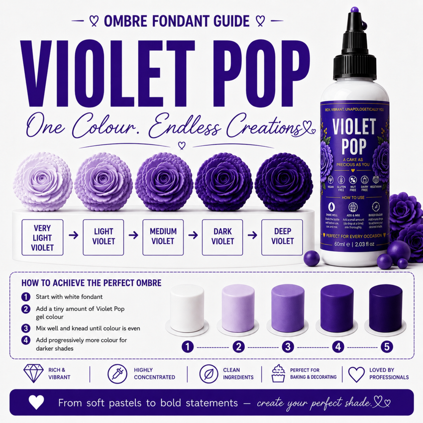Voilet Pop | Edible Gel Color 60ml