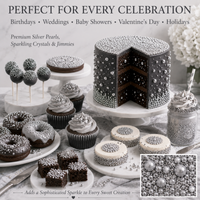 Silver | Sprinkles Bottle for Decoration Bottle 120 g