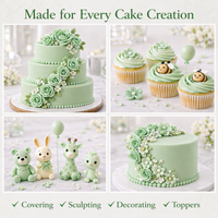 Mint Green | Edible Natural Fondant (4 x 250g)