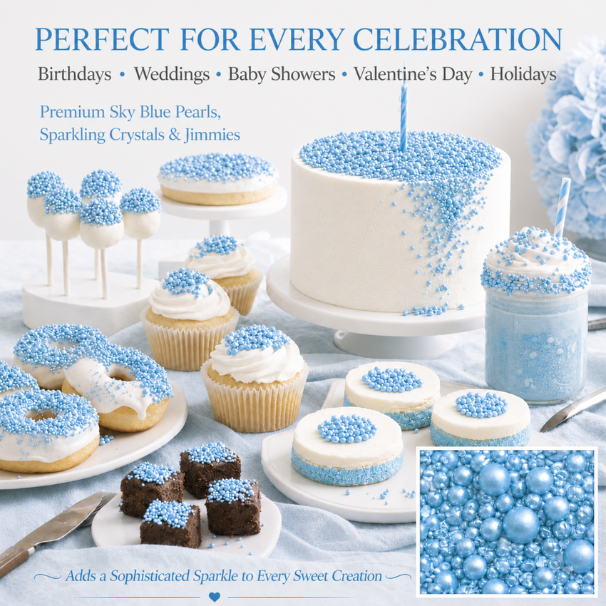 Sky Blue | Sprinkles Bottle for Decoration Bottle 120 g