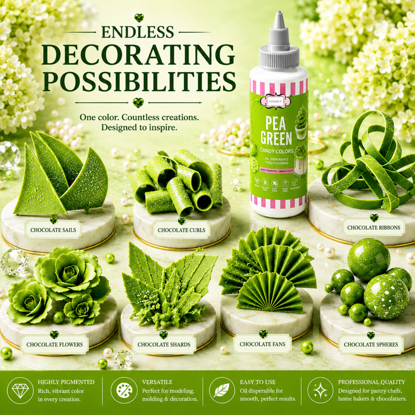 Pea Green | Edible Candy Color 60ml