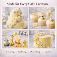 Butter Yellow | Edible Natural Fondant (4 x 250g)