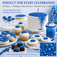 Bright Blue | Sprinkles Bottle for Decoration Bottle 120 g