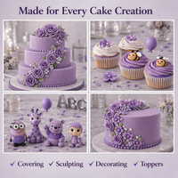Lilac Lavender | Edible Natural Fondant (4 x 250g)