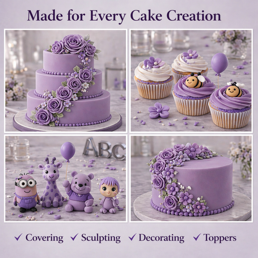Lilac Lavender | Edible Natural Fondant (4 x 250g)
