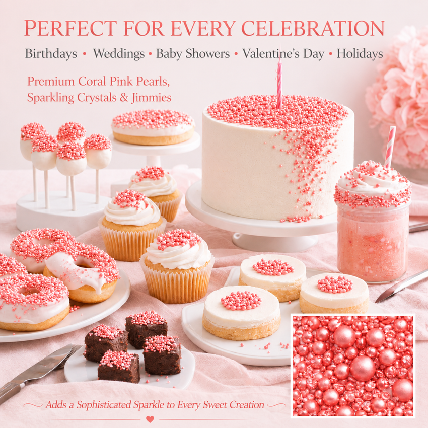 Rose Pink | Sprinkles Bottle for Decoration Bottle 120 g