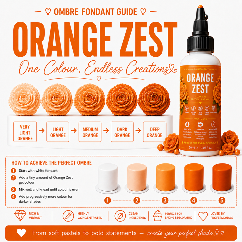Orange Zest | Edible Gel Color 60ml