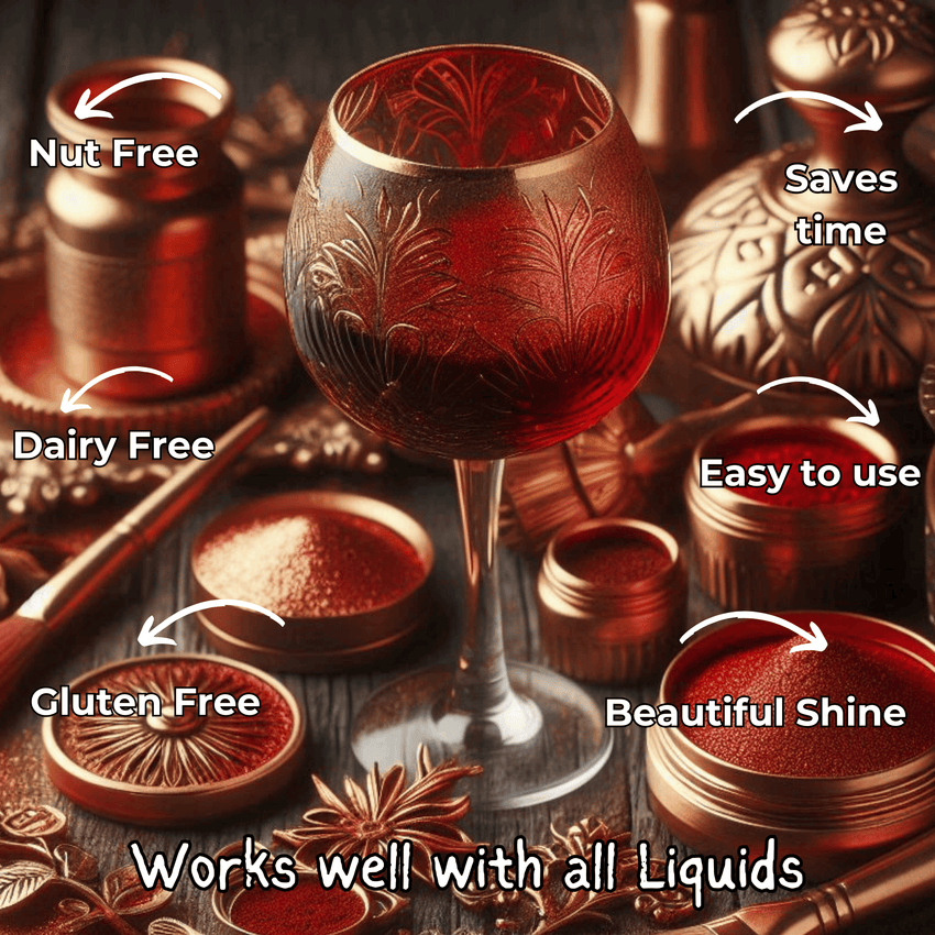 Crystal Copper Bronze | Edible Luster Dust 5 Gms