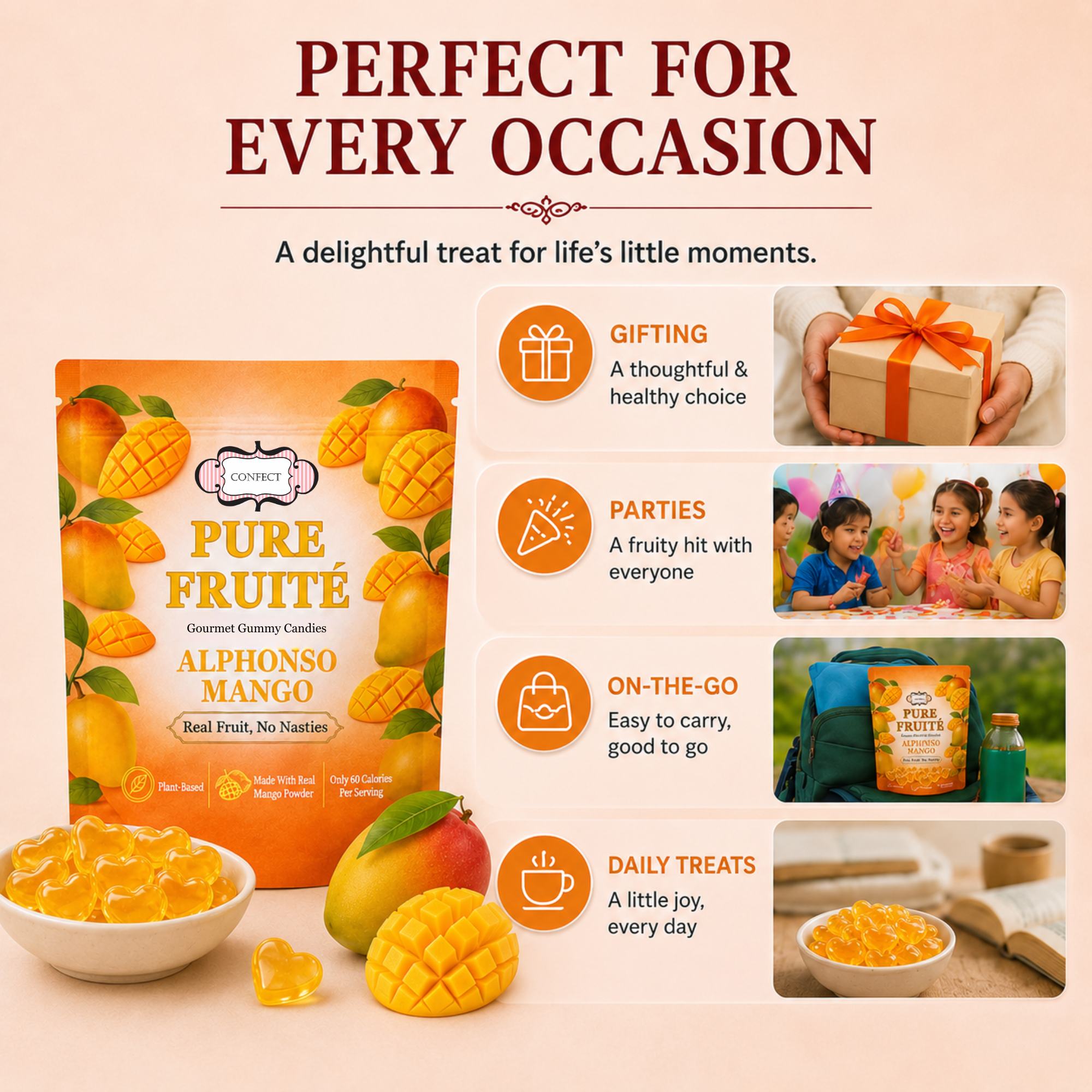 Mango Dream Whirls Gummies
