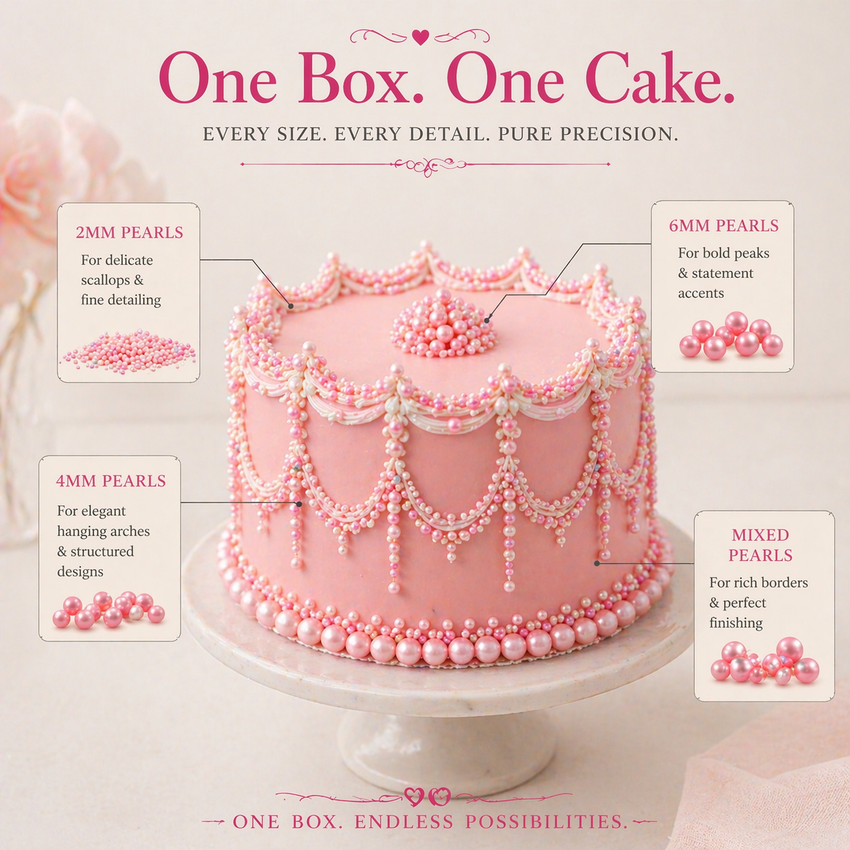 Sprinkles for Cakes & Cupcakes Decoration | USP-27(Valentine Pink)