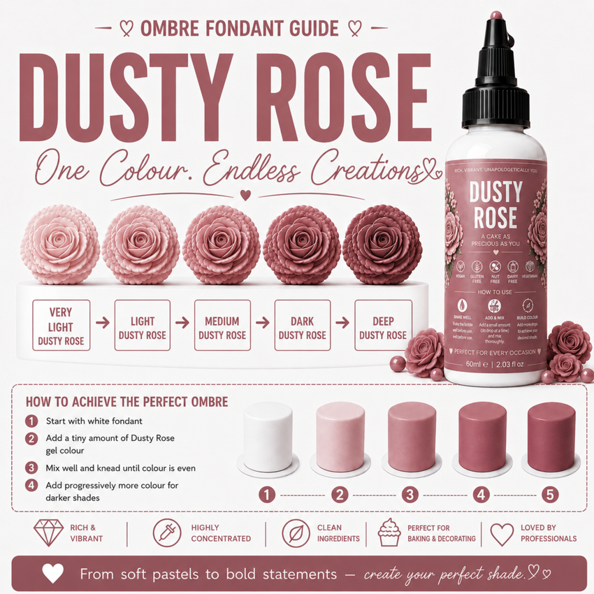Dusty Rose | Edible Gel Color 60ml