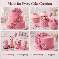 Rose Pink | Edible Natural Fondant (4 x 250g)