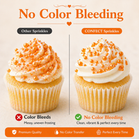 Sprinkles for Cakes & Cupcakes Decoration | USP-23(Orange)