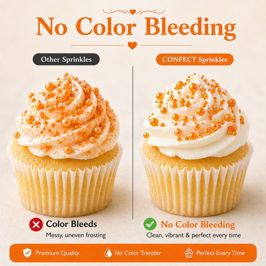 Sprinkles for Cakes & Cupcakes Decoration | USP-23(Orange)