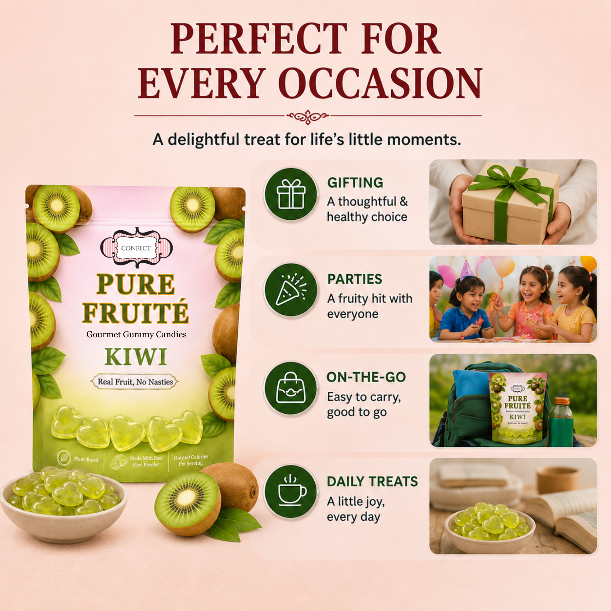 Kiwi Sunburst Chews Gummies