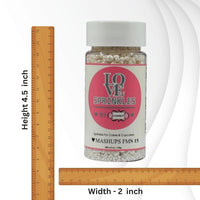 White | Sprinkles Bottle for Decoration Bottle 120 g