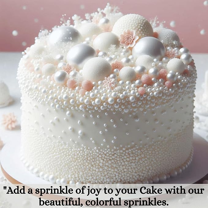 White | Sprinkles Bottle for Decoration Bottle 120 g