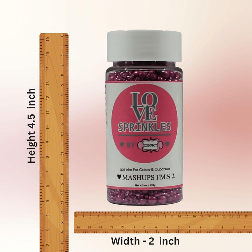 Mauve | Sprinkles Bottle for Decoration Bottle 120 g