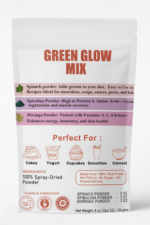 Green Glow Mix | Fruit Powder Combo 75g