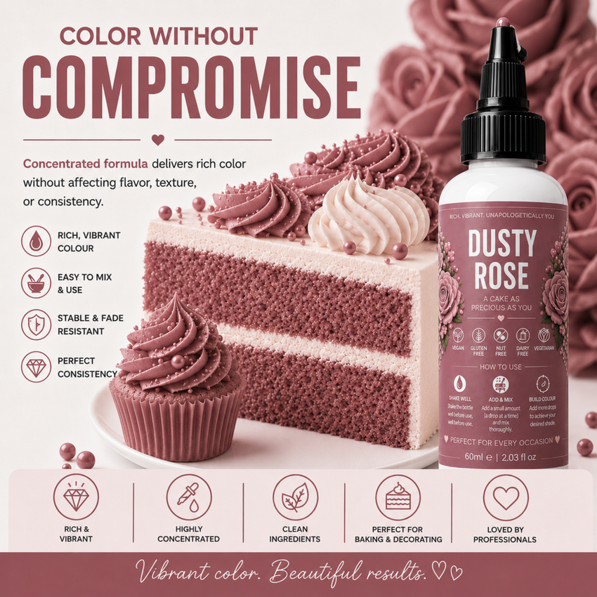 Dusty Rose | Edible Gel Color 60ml