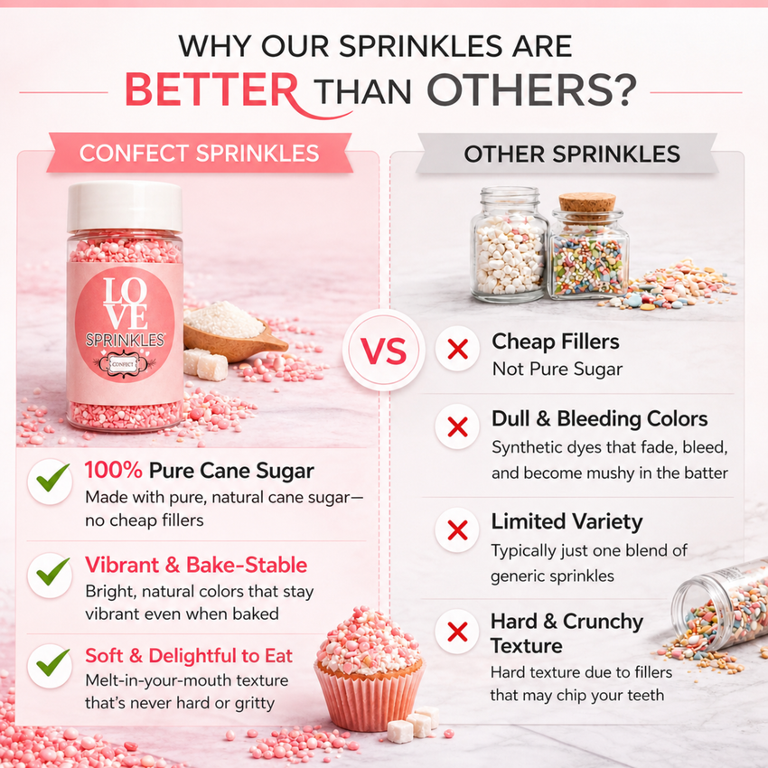Rose Pink | Sprinkles Bottle for Decoration Bottle 120 g