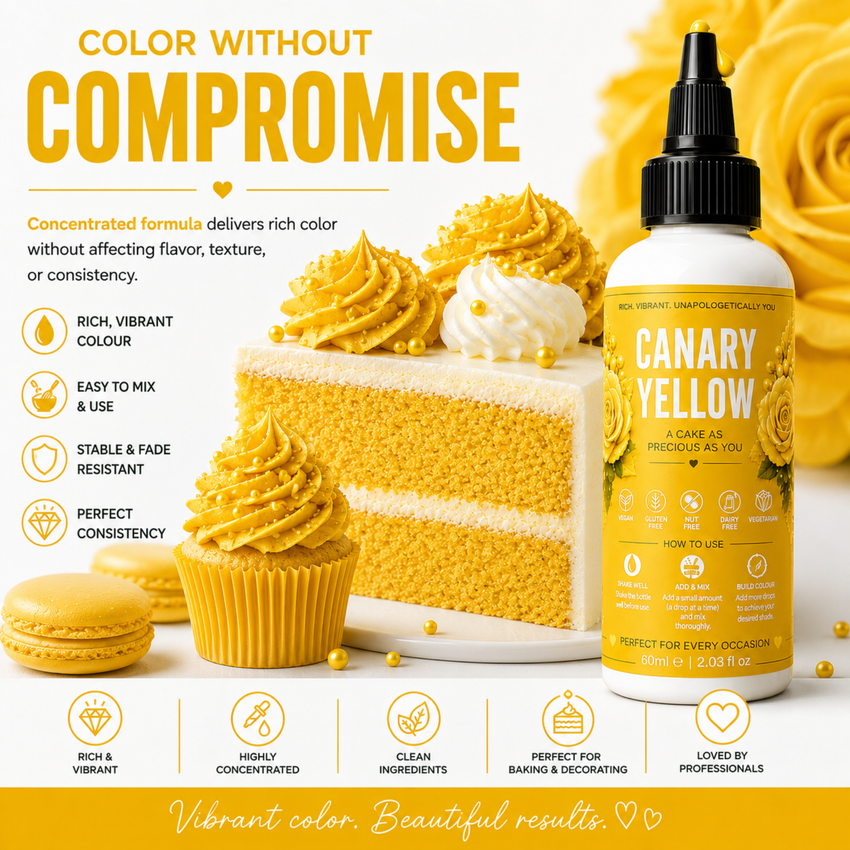 Canary Yellow | Edible Gel Color 60ml