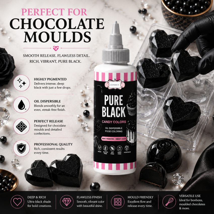 Pure Black | Edible Candy Color 60ml