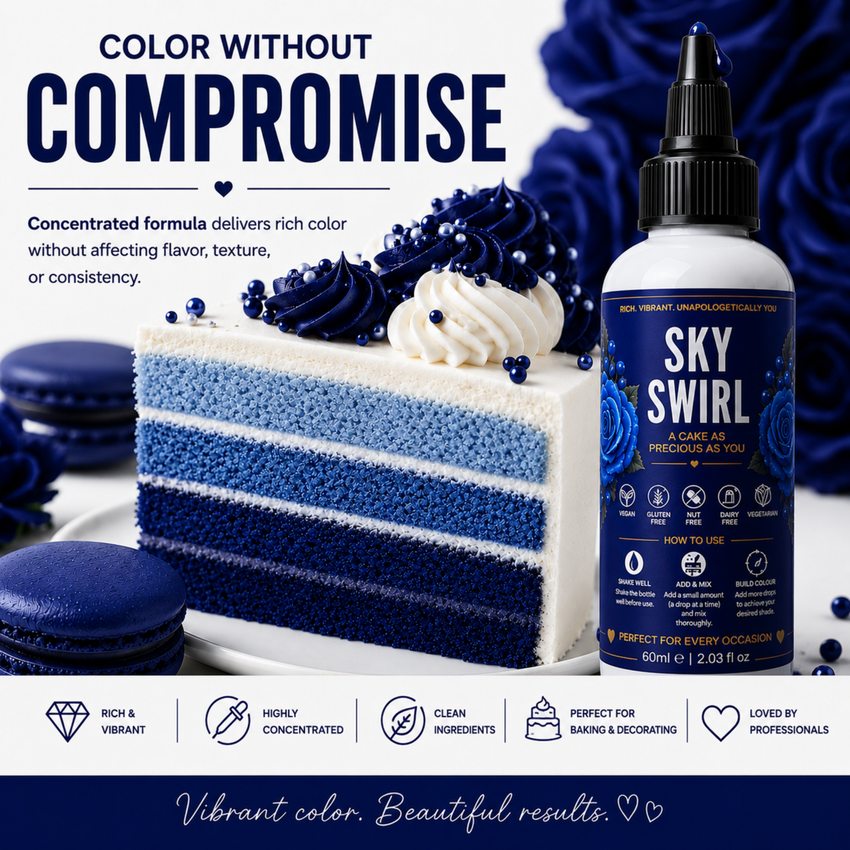Sky Swirl | Edible Gel Color 60ml