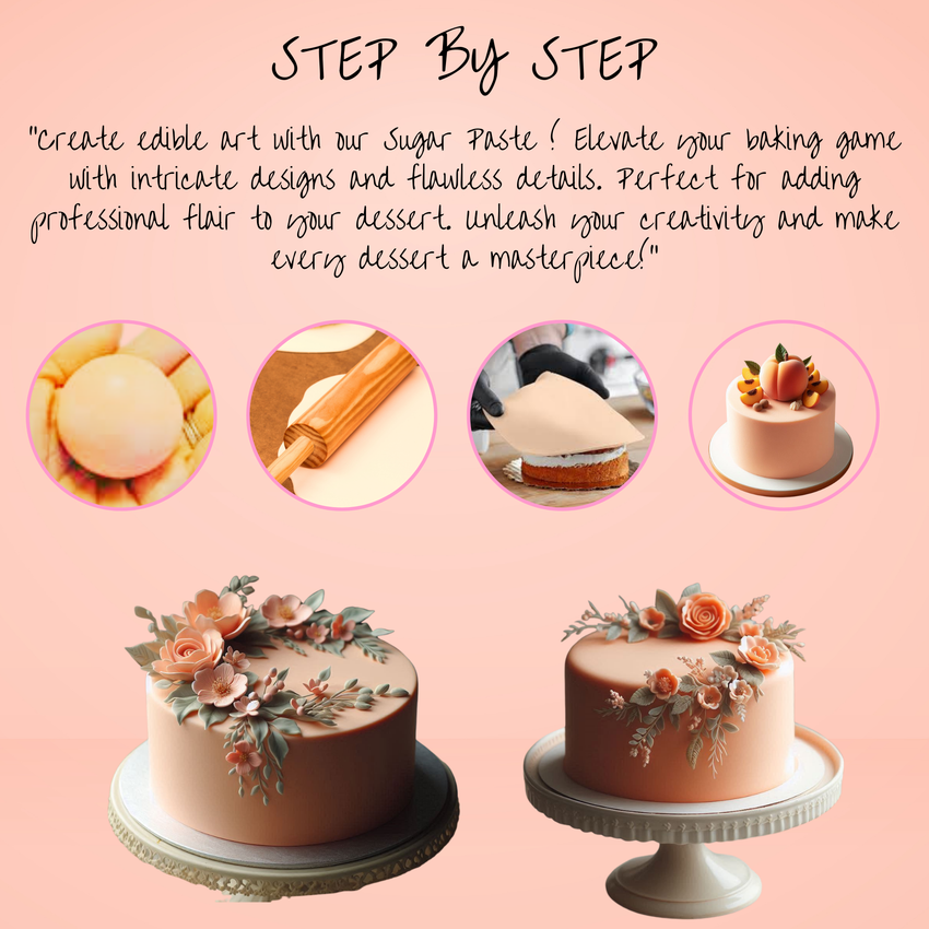 Peach Fondant | Edible Sugarpaste 250 Gm