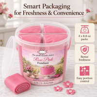 Rose Pink | Edible Natural Fondant (4 x 250g)