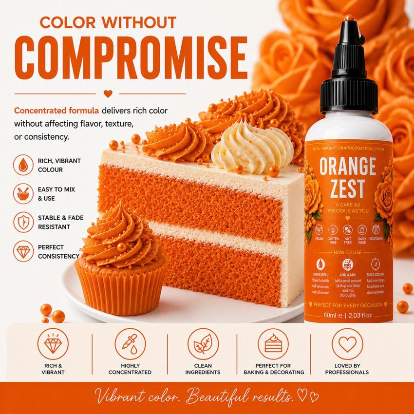 Orange Zest | Edible Gel Color 60ml