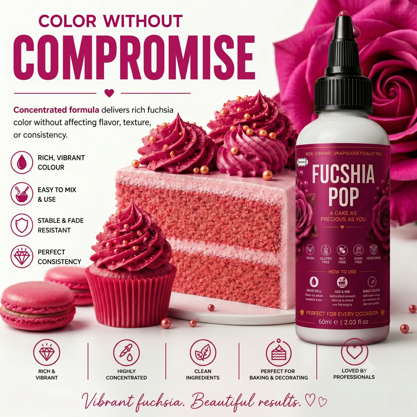 Fuchsia Pop | Edible Gel Color 60ml