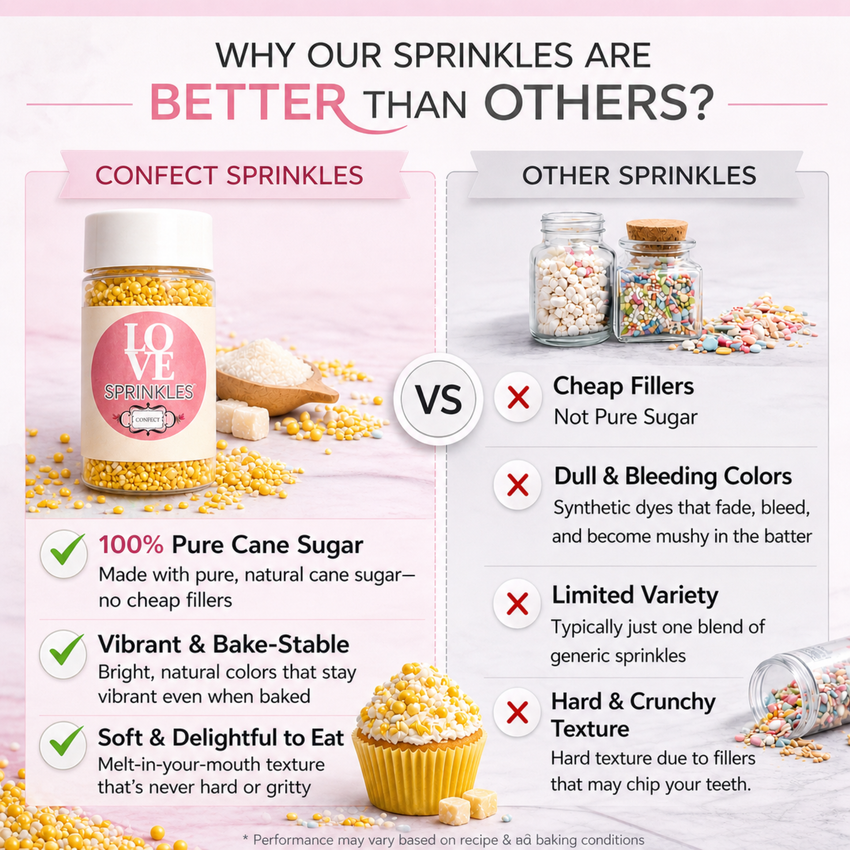Yellow | Sprinkles Bottle for Decoration Bottle 120 g