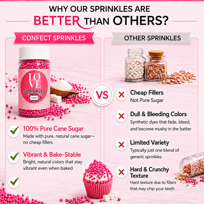 Hot Pink | Sprinkles Bottle for Decoration Bottle 120 g
