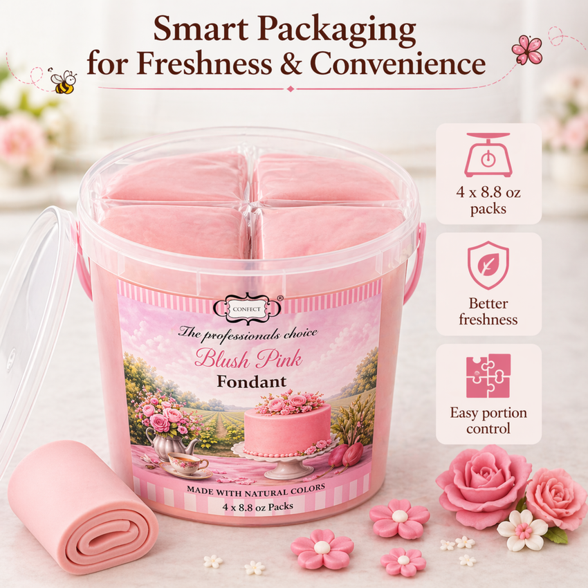 Blush Pink | Edible Natural Fondant (4 x 250g)