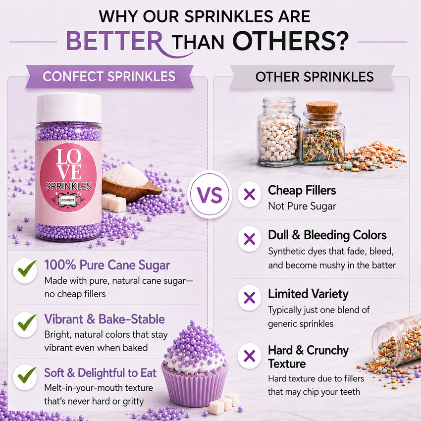Lavender | Sprinkles Bottle for Decoration Bottle 120 g