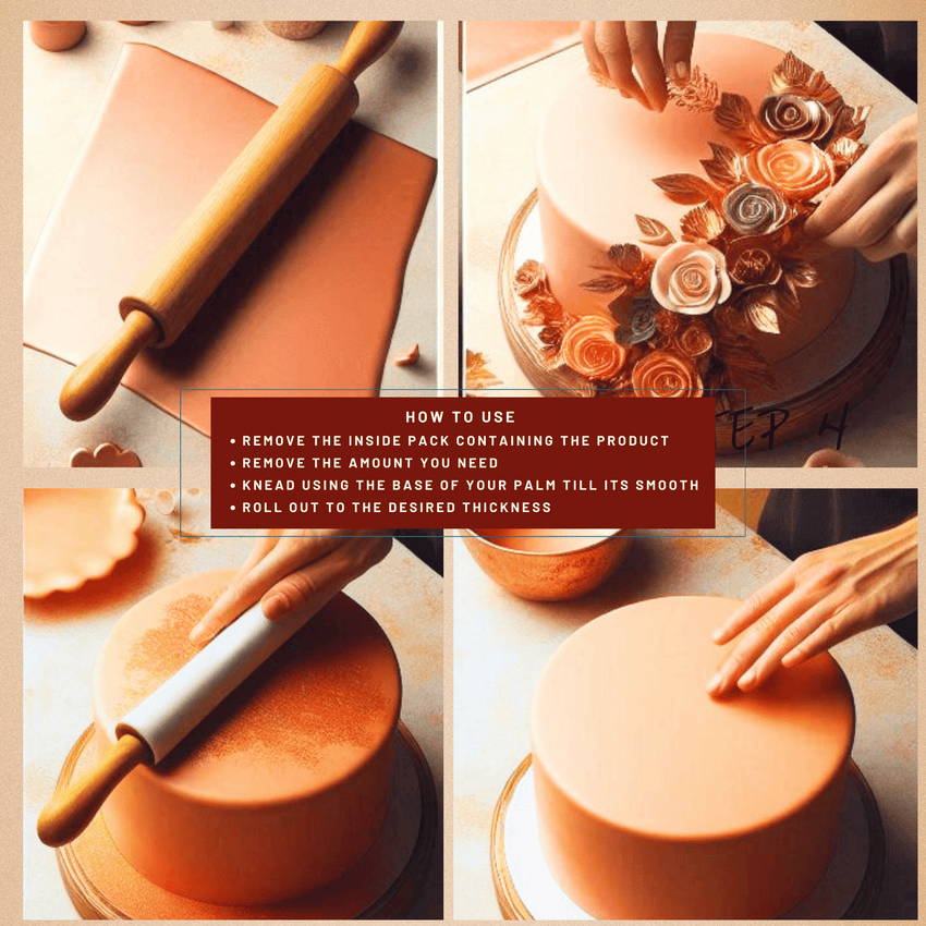 Showstopper Copper | Edible Sugar Paste 900 Gm