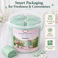 Soft Blue | Edible Natural Fondant (4 x 250g)