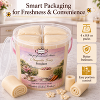 Magnolia Ivory | Edible Natural Fondant (4 x 250g)