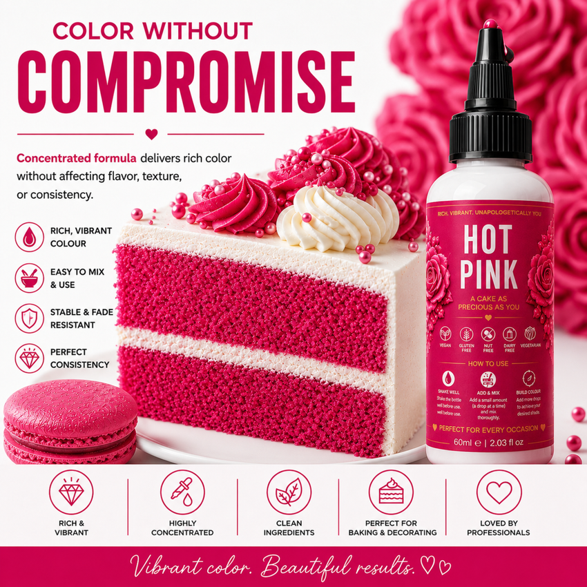 Hot Pink | Edible Gel Color 60ml