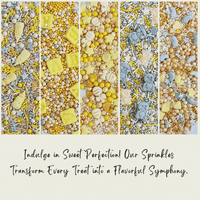 Gender Reveal Mix Silver Baby Feet & Feeding Bottle Baby Shower Sprinkles