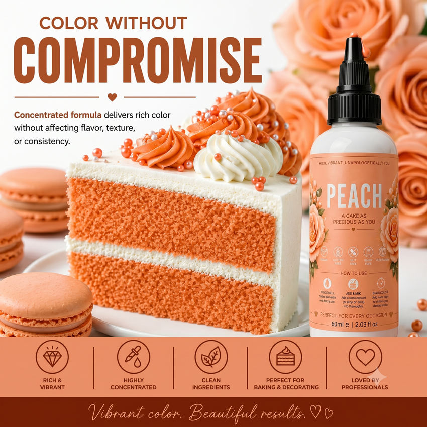 Peach | Edible Gel Color 60ml